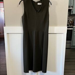 MM. LAFLEUR Dark Pine Green Shift Dress Office Night Out Date Night Sz 10